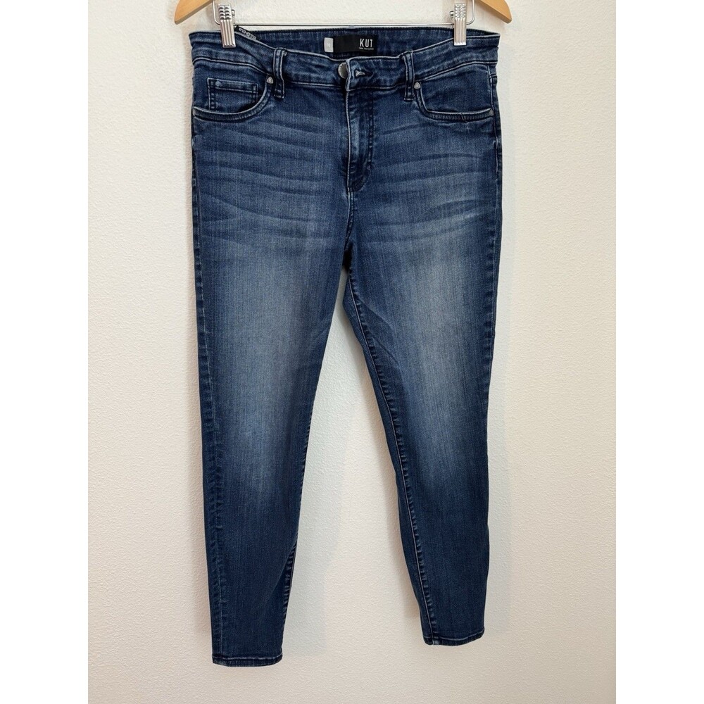 Kut From The Kloth Womens Jeans Size 10 Diana Skinny Ankle Classic Blue Casual